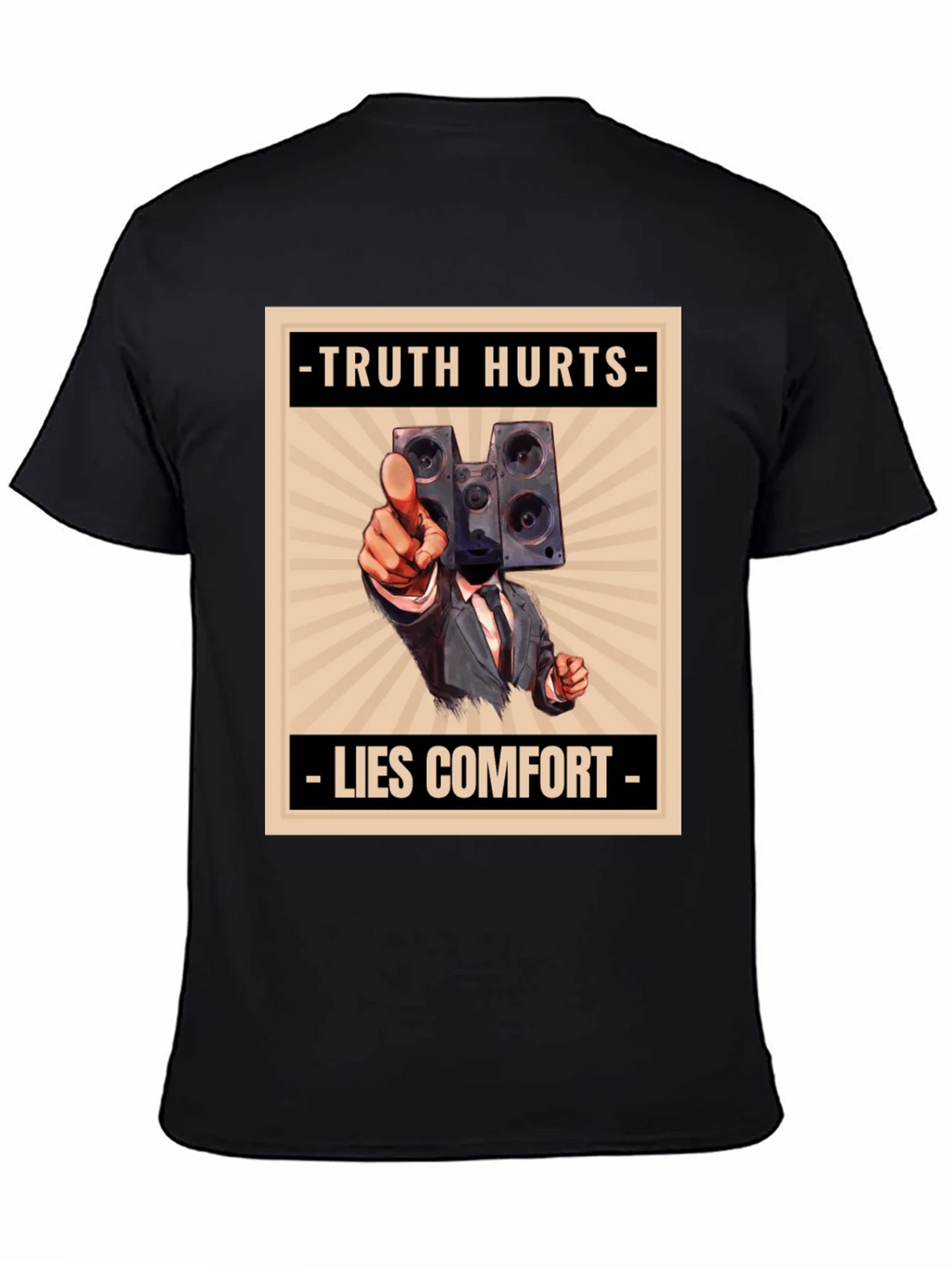 Truth Hurts Mens Graphic Tee - Speaker Head product image 4