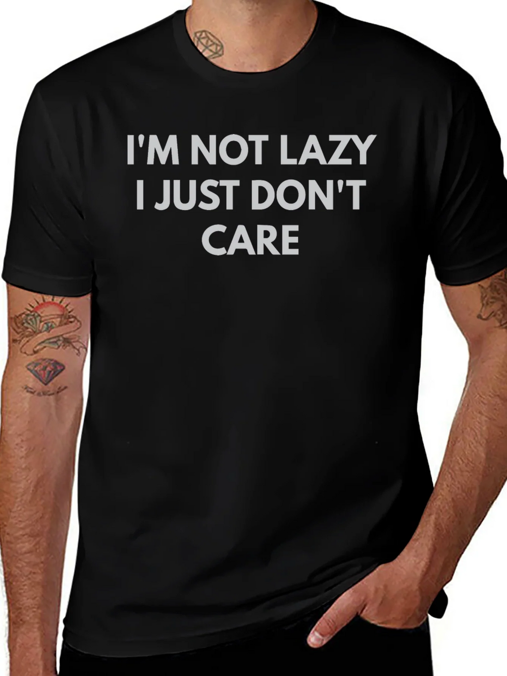 Im Not Lazy I Just Dont Care Graphic T-Shirt product image 1
