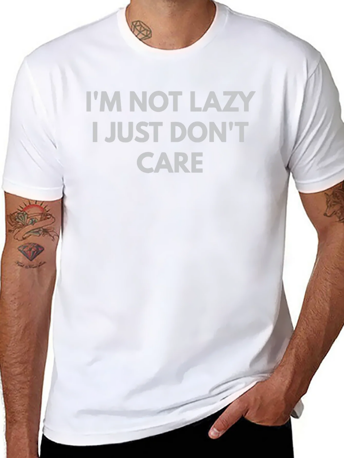 Im Not Lazy I Just Dont Care Graphic T-Shirt product image 7