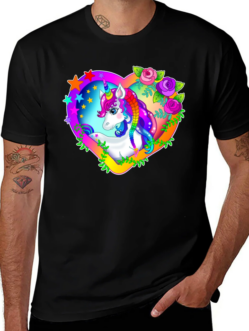 Unicorn Heart Graphic T-Shirt product image 1