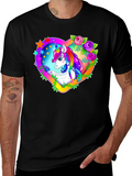 Unicorn Heart Graphic T-Shirt product image 1