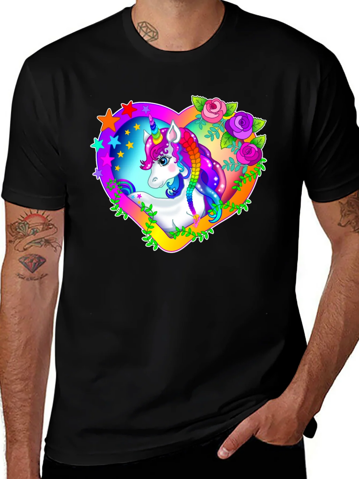Unicorn Heart Graphic T-Shirt product image 1