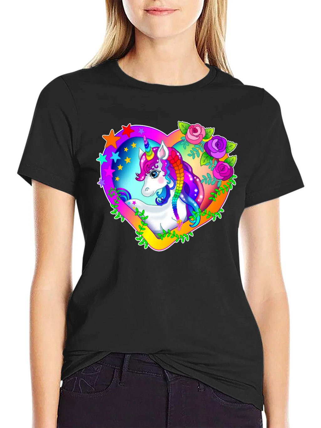 Unicorn Heart Graphic T-Shirt product image 2