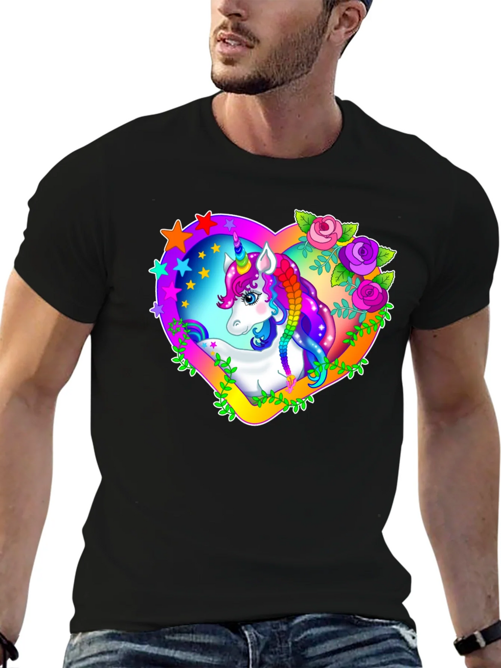 Unicorn Heart Graphic T-Shirt product image 6