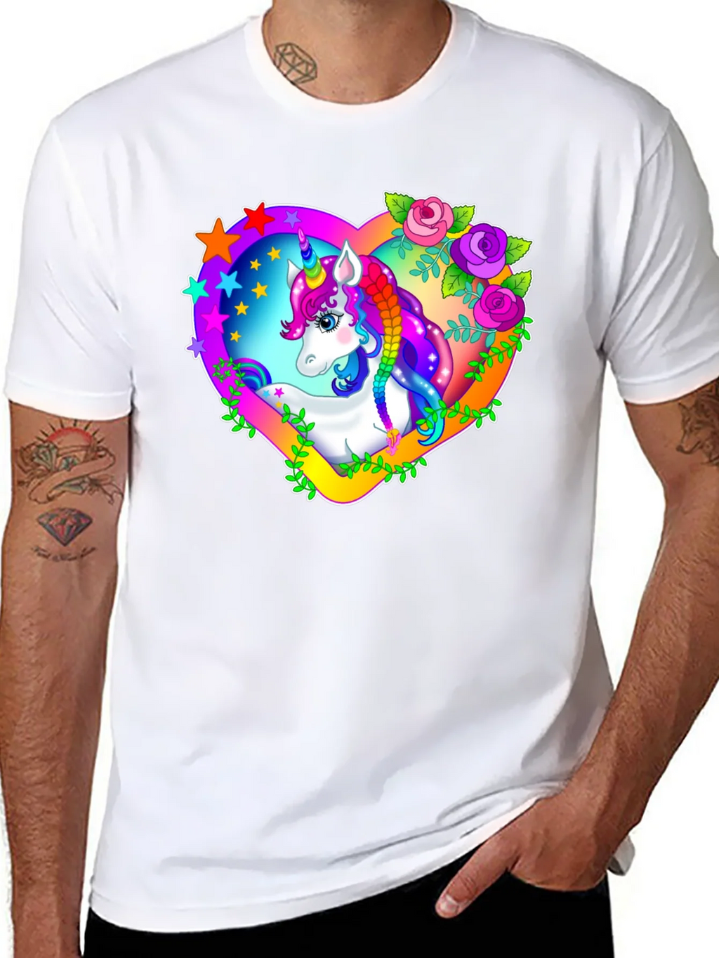 Unicorn Heart Graphic T-Shirt product image 7