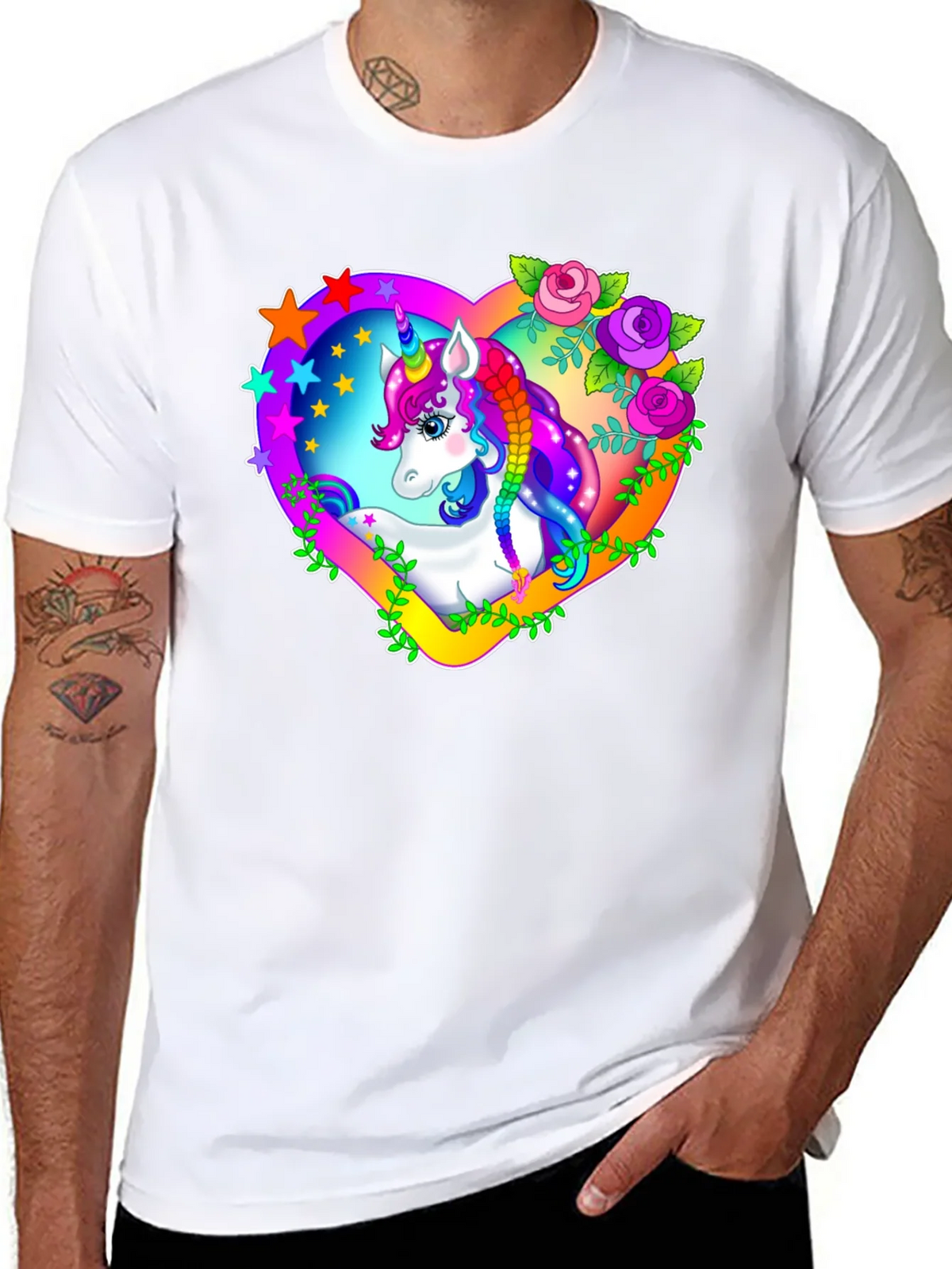 Unicorn Heart Graphic T-Shirt product image 7