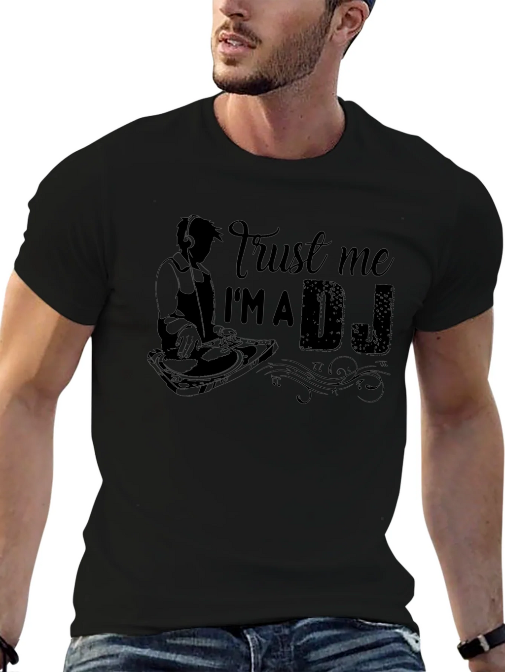 Trust Me Im A DJ T-Shirt - Black product image 6