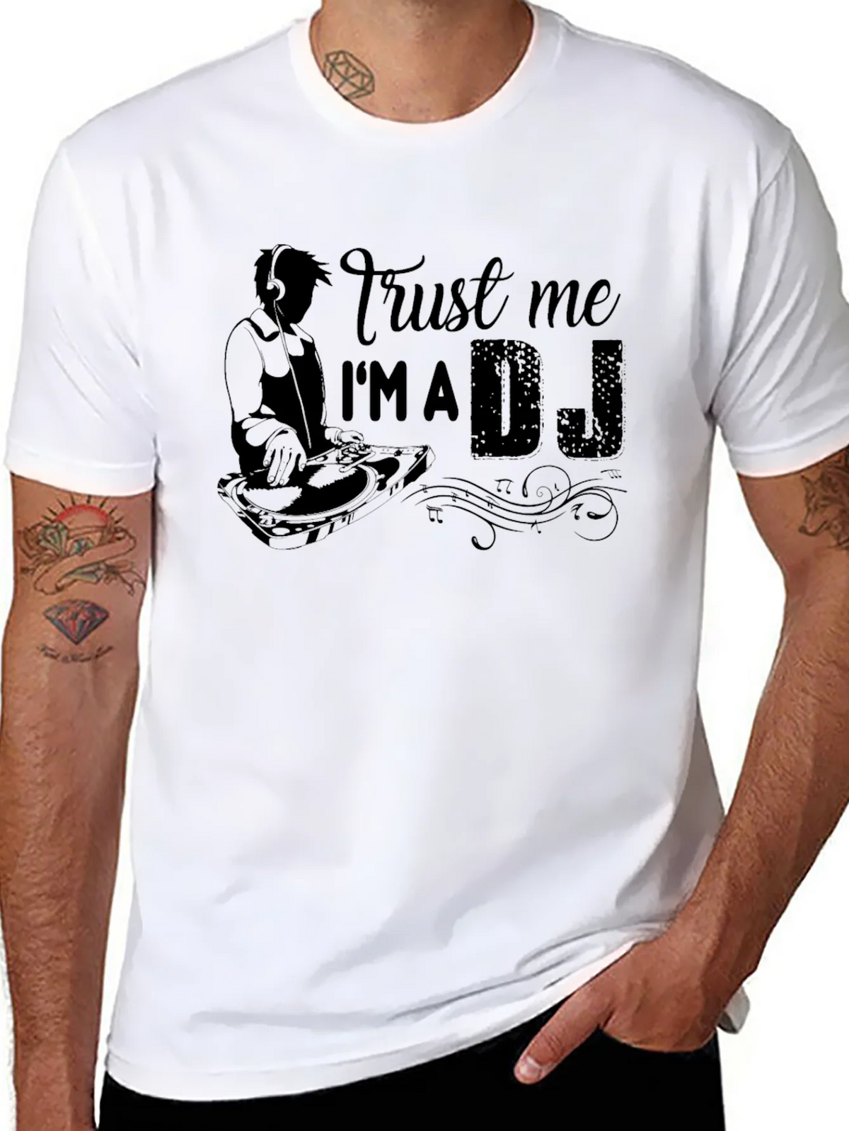 Trust Me Im A DJ T-Shirt - Black product image 7