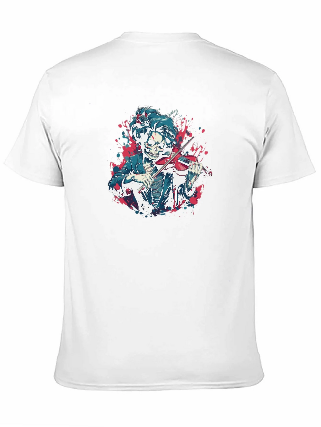 Skeleton Violinist Graphic Tee - Black product image 10