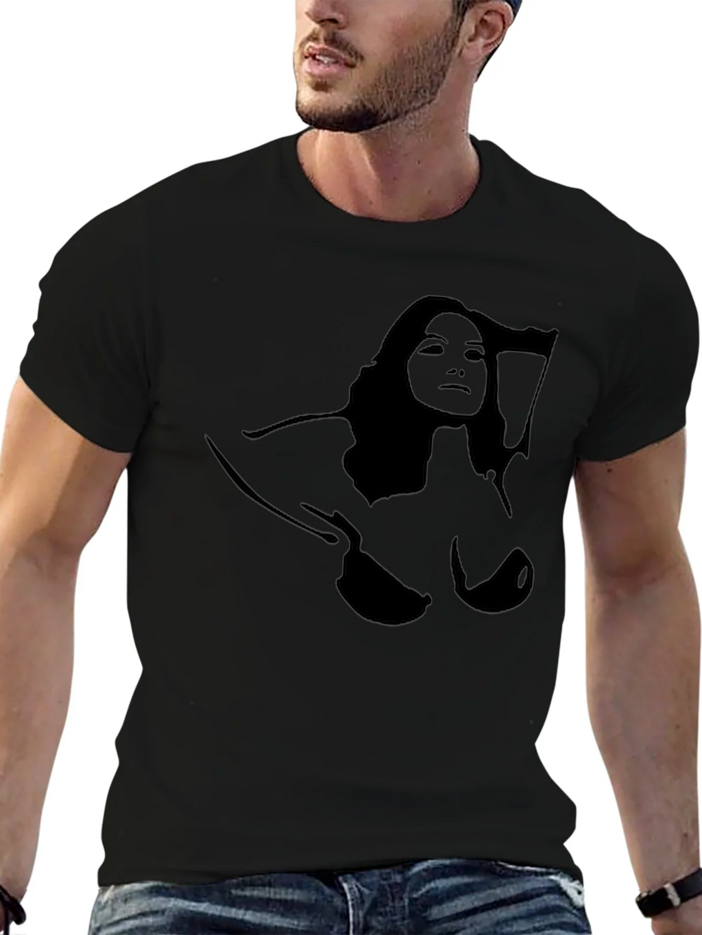 Silhouette Graphic Tee - Black T-Shirt product image 6