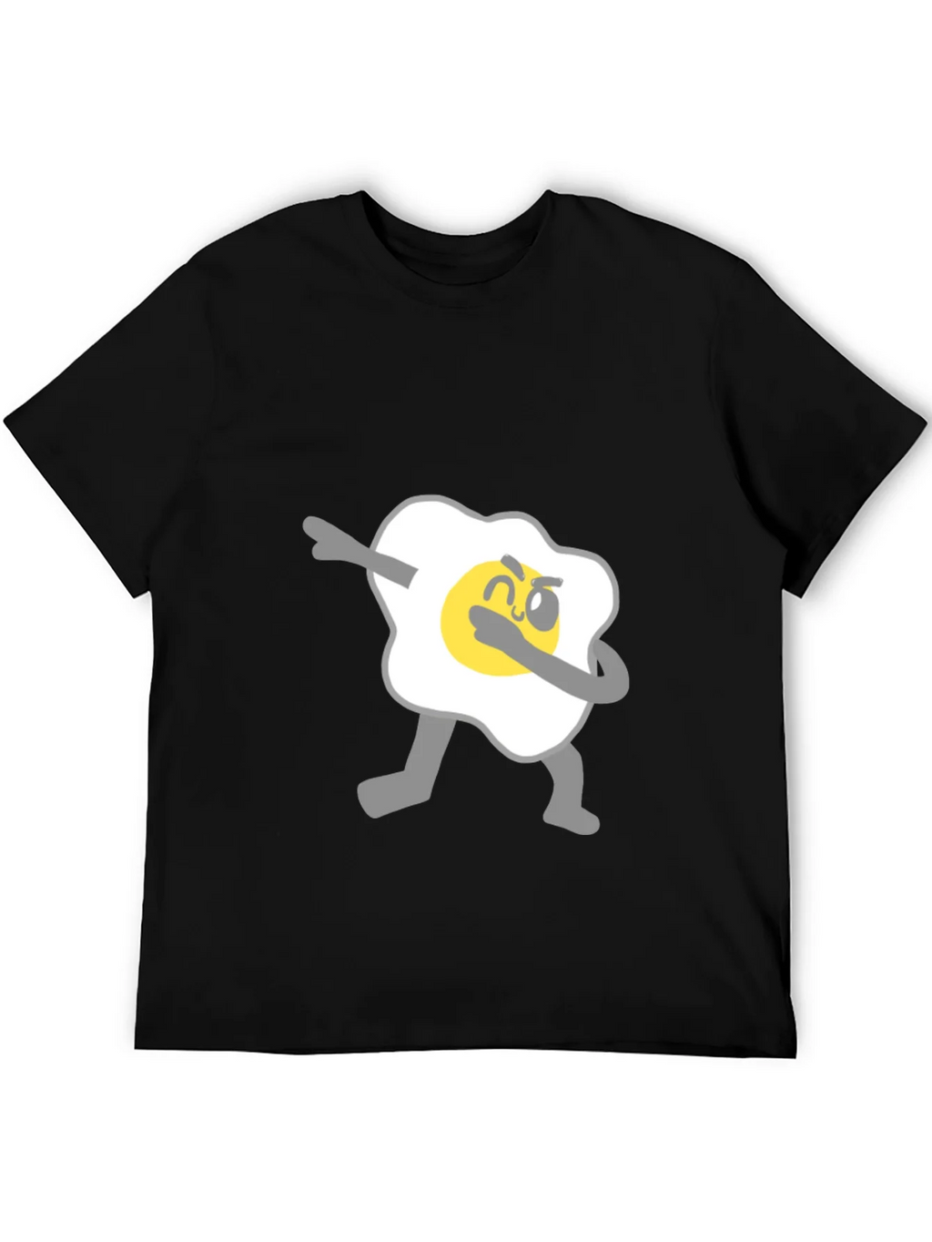 Dabbing Egg Graphic Tee - Cool & Casual Black T-Shirt product image 5