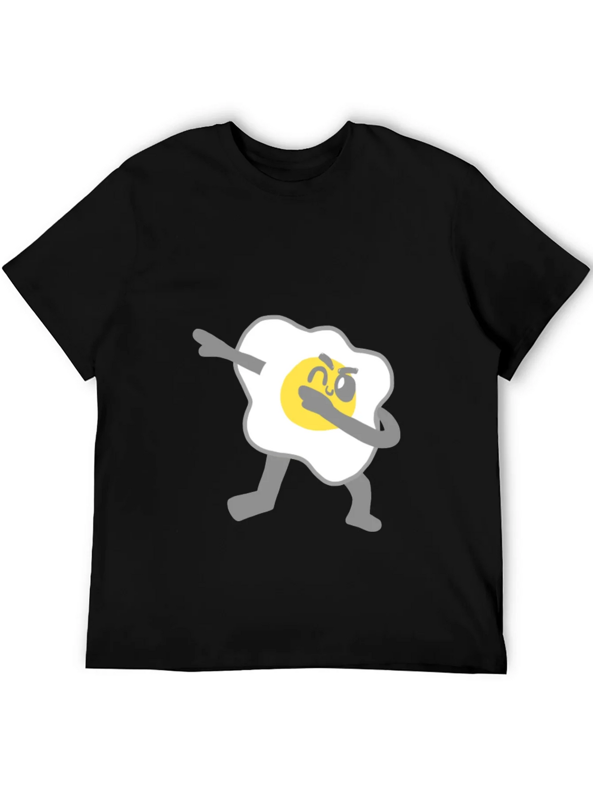 Dabbing Egg Graphic Tee - Cool & Casual Black T-Shirt product image 5