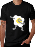 Dabbing Egg Graphic Tee - Cool & Casual Black T-Shirt product image 1