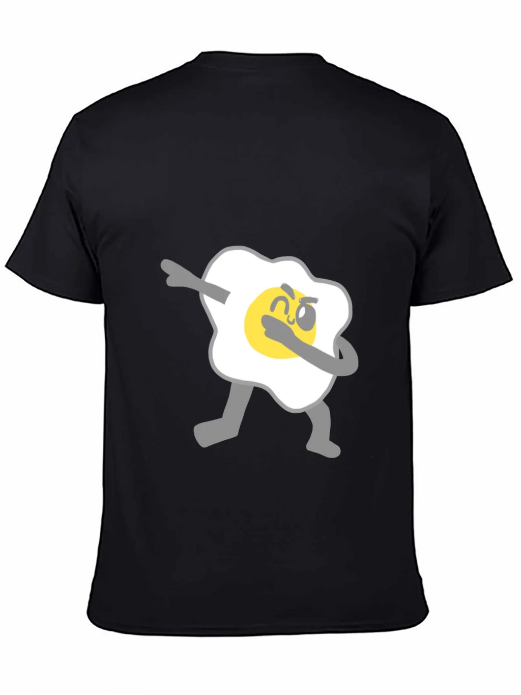 Dabbing Egg Graphic Tee - Cool & Casual Black T-Shirt product image 4