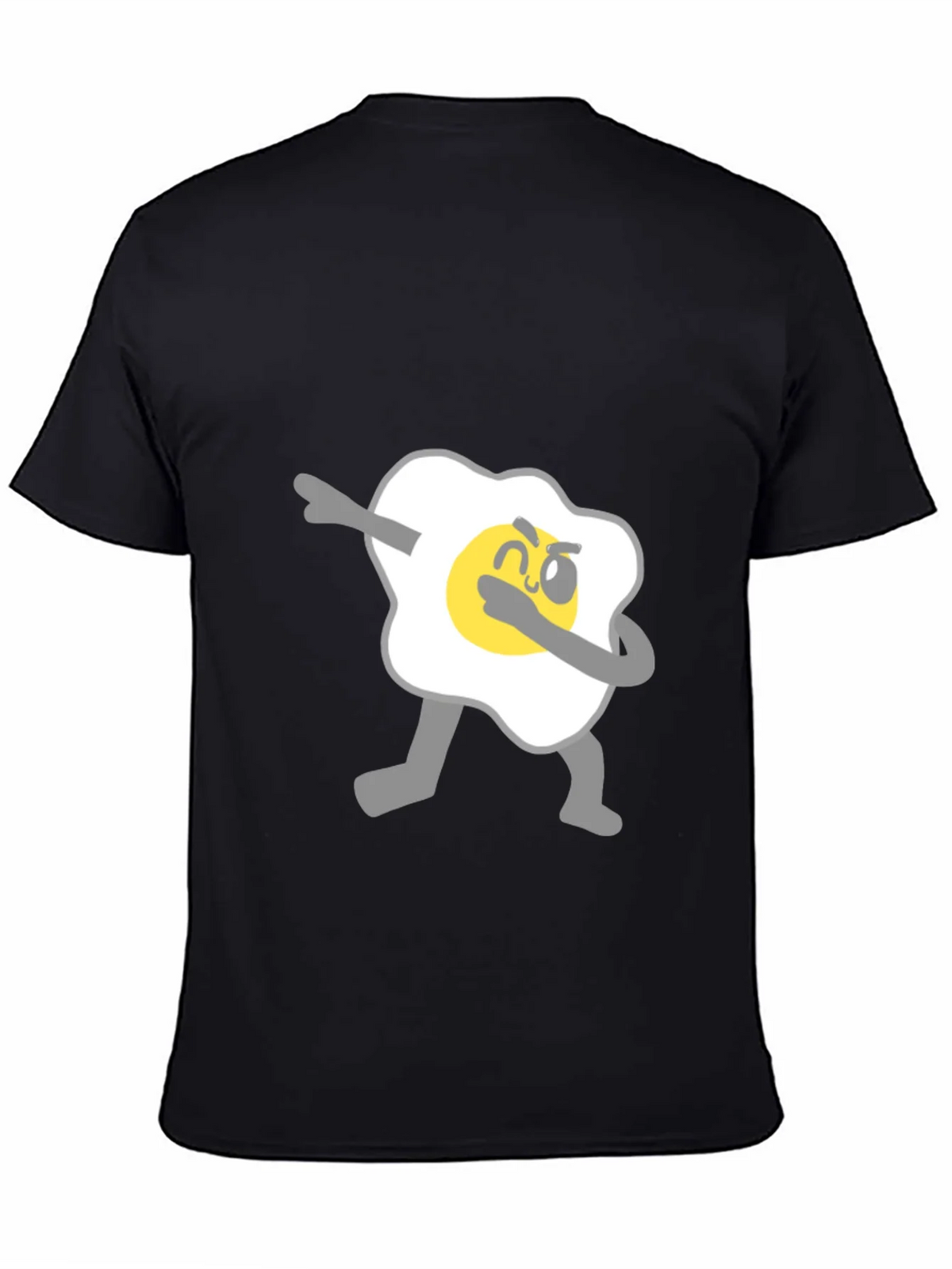 Dabbing Egg Graphic Tee - Cool & Casual Black T-Shirt product image 4