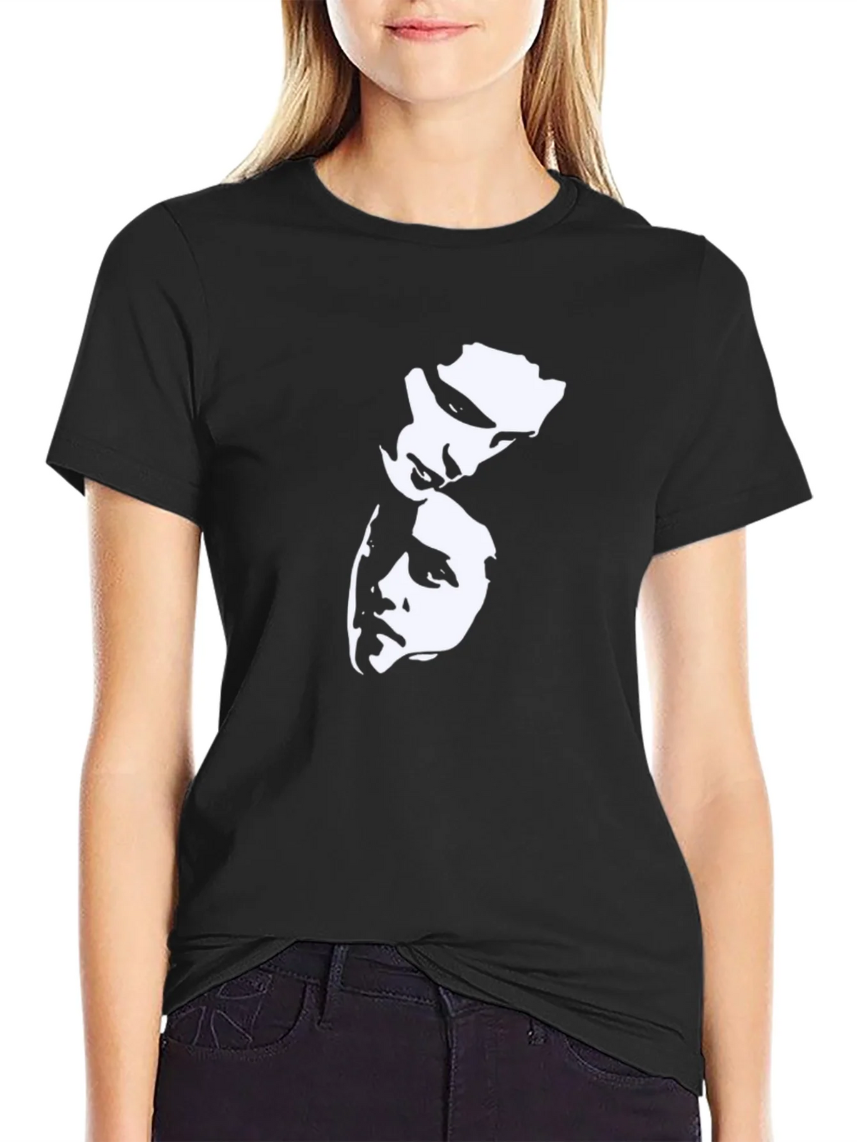 Black Graphic Tee - Dual Face Design product image 2