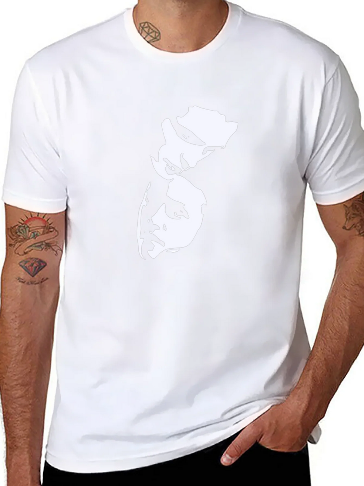 Black Graphic Tee - Dual Face Design product image 7