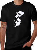 Black Graphic Tee - Dual Face Design product image 1