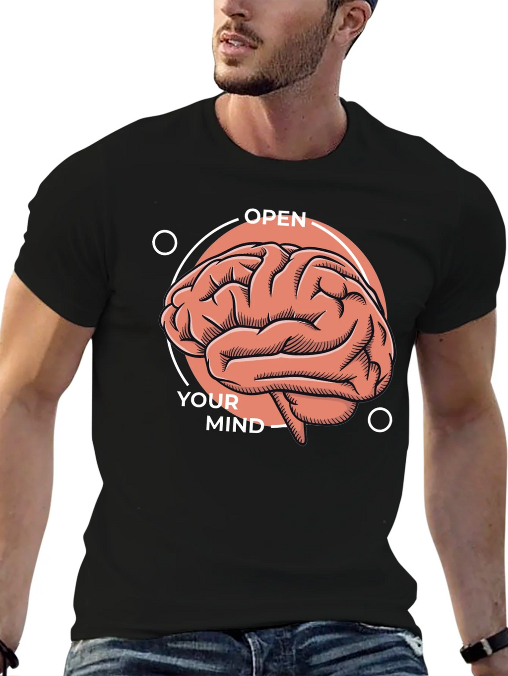 Open Your Mind Brain Graphic T-Shirt product image 6