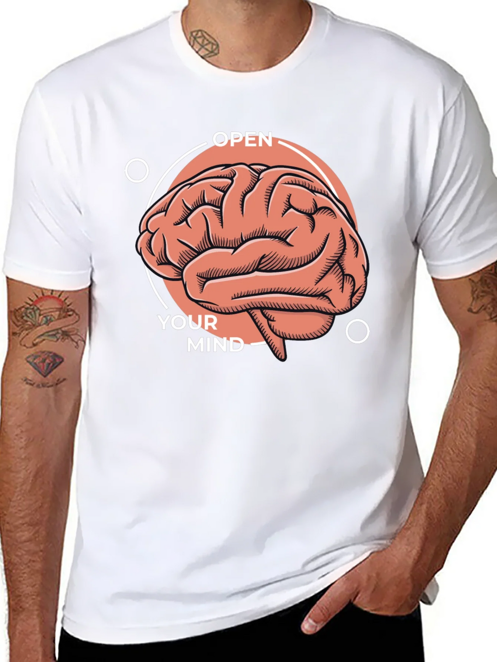 Open Your Mind Brain Graphic T-Shirt product image 7
