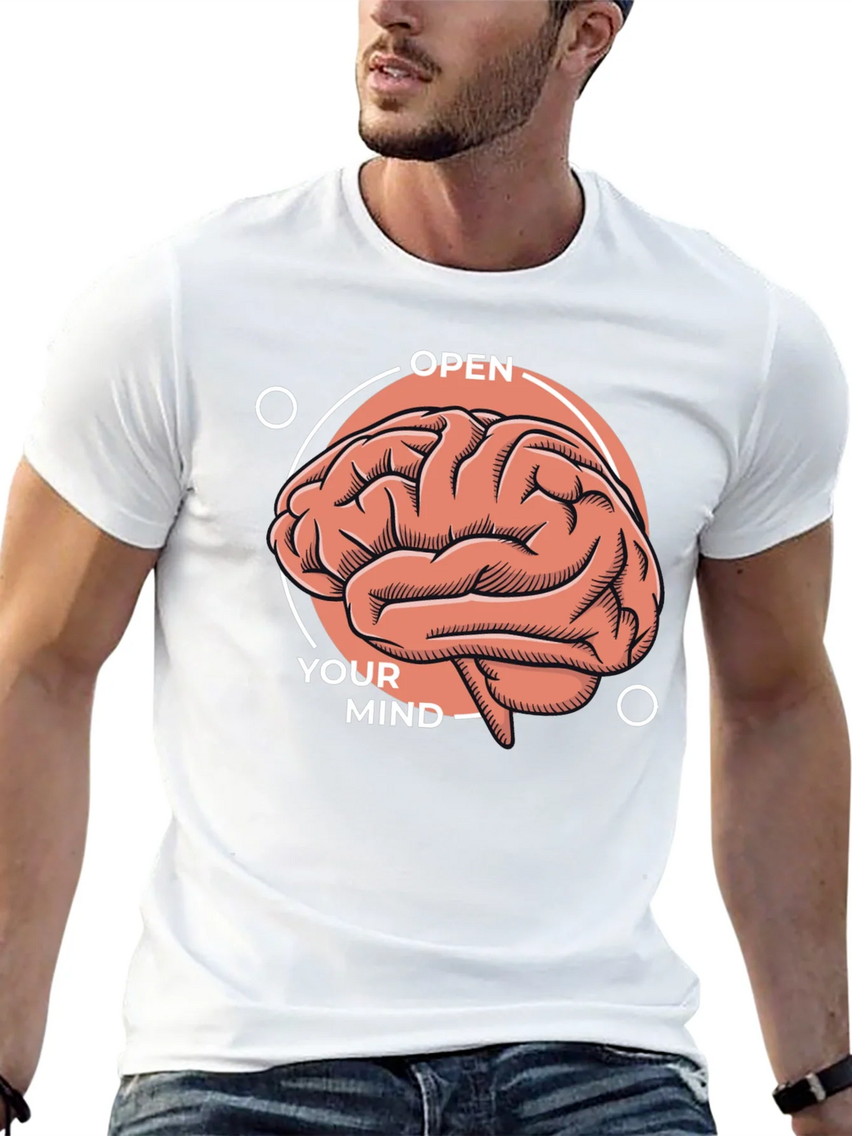 Open Your Mind Brain Graphic T-Shirt product image 12