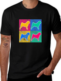 Pop Art Dog Graphic Tee - Unique Style product image 1