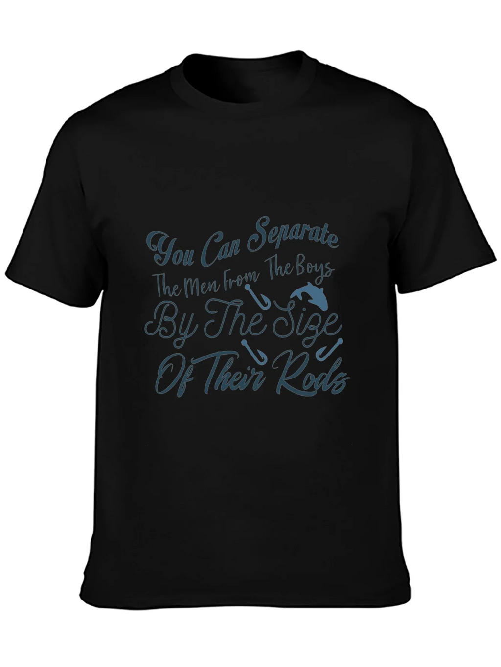 Fishing Rods Mens T-Shirt - Separating Boys From The Men product image 3