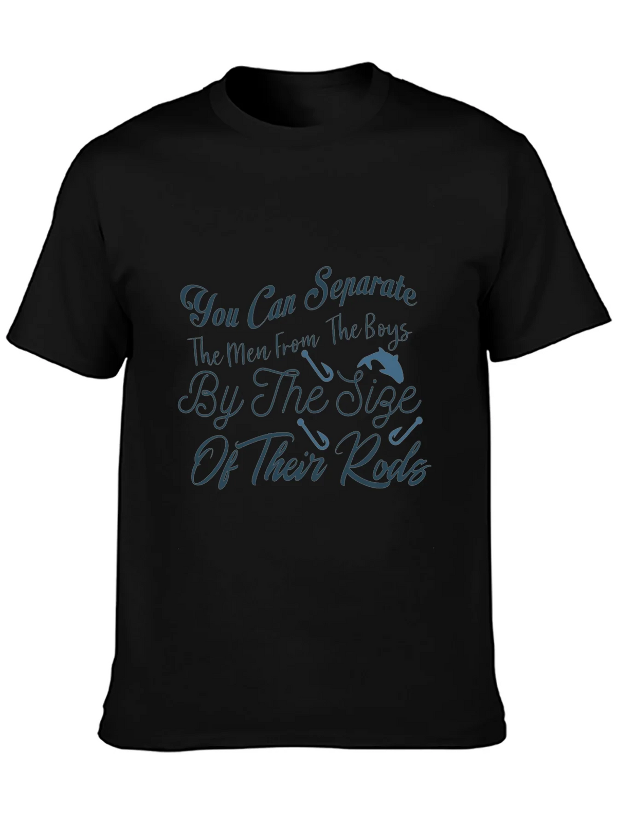 Fishing Rods Mens T-Shirt - Separating Boys From The Men product image 3