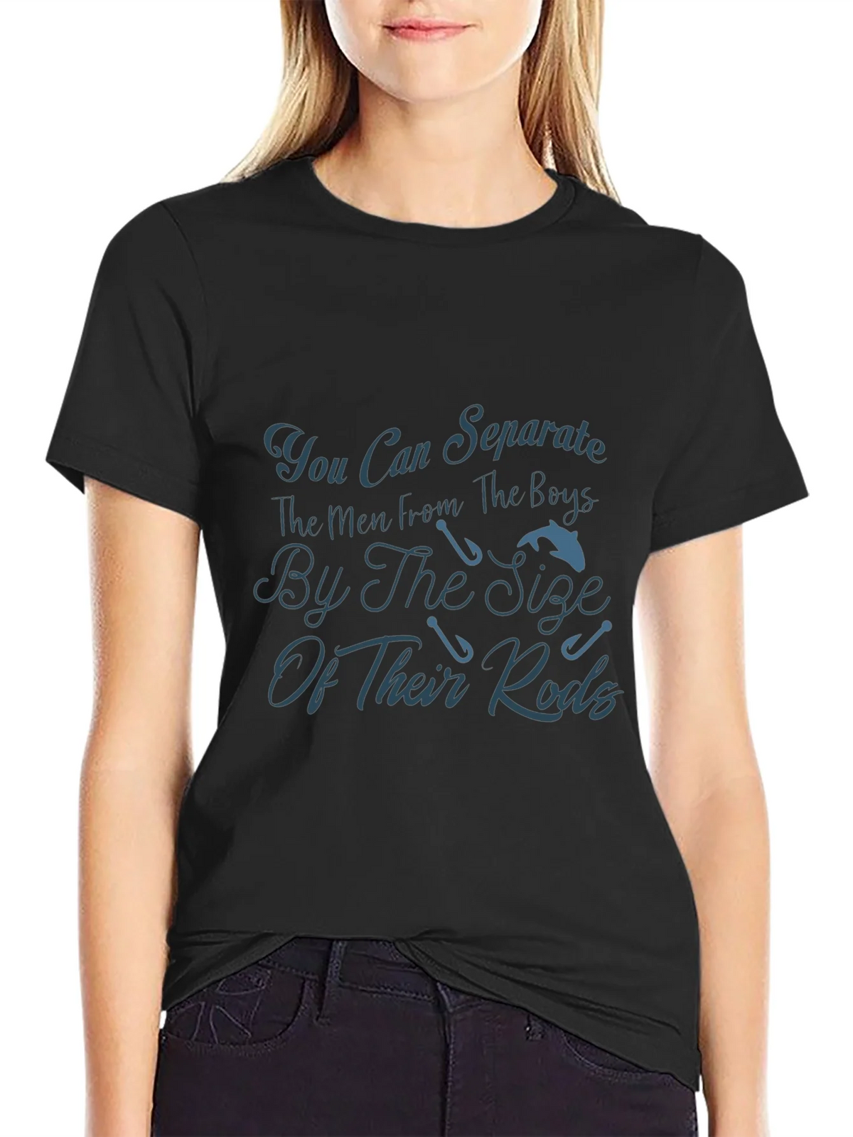 Fishing Rods Mens T-Shirt - Separating Boys From The Men product image 2