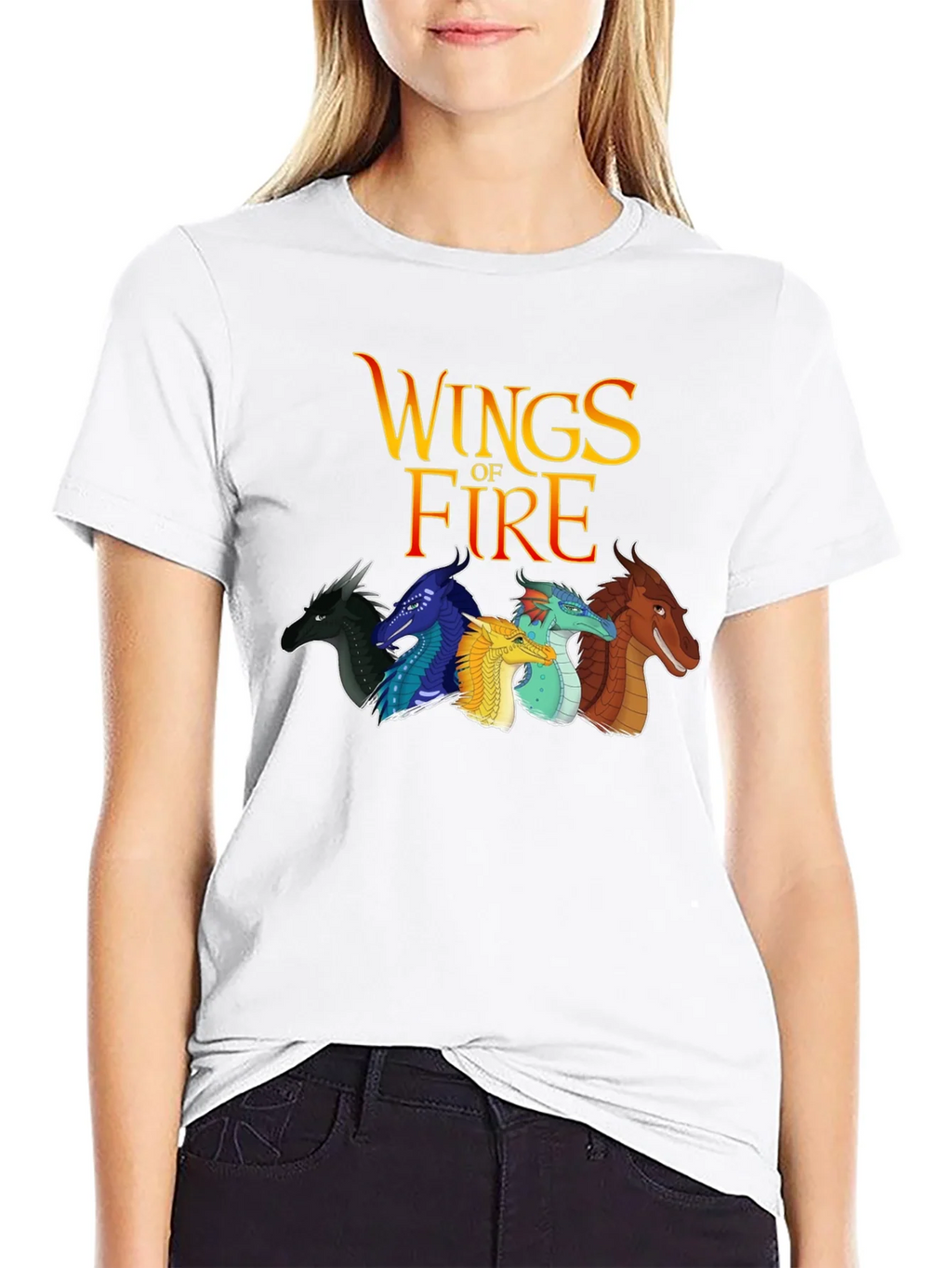 Wings of Fire Graphic Tee - Black Cotton Blend product image 7