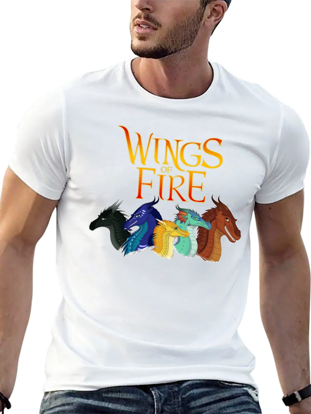 Wings of Fire Graphic Tee - Black Cotton Blend product image 11