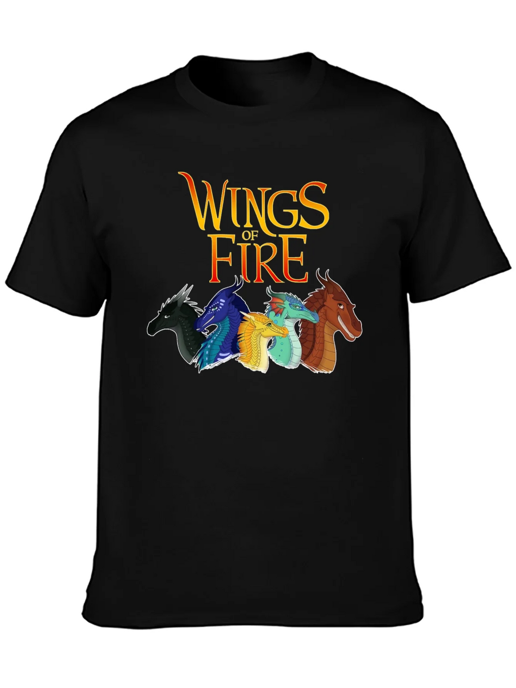 Wings of Fire Graphic Tee - Black Cotton Blend product image 3