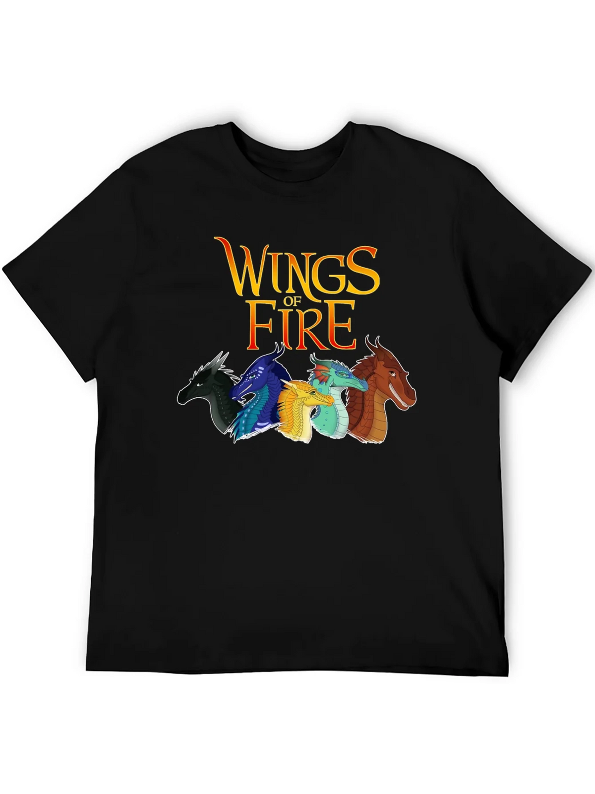 Wings of Fire Graphic Tee - Black Cotton Blend product image 5