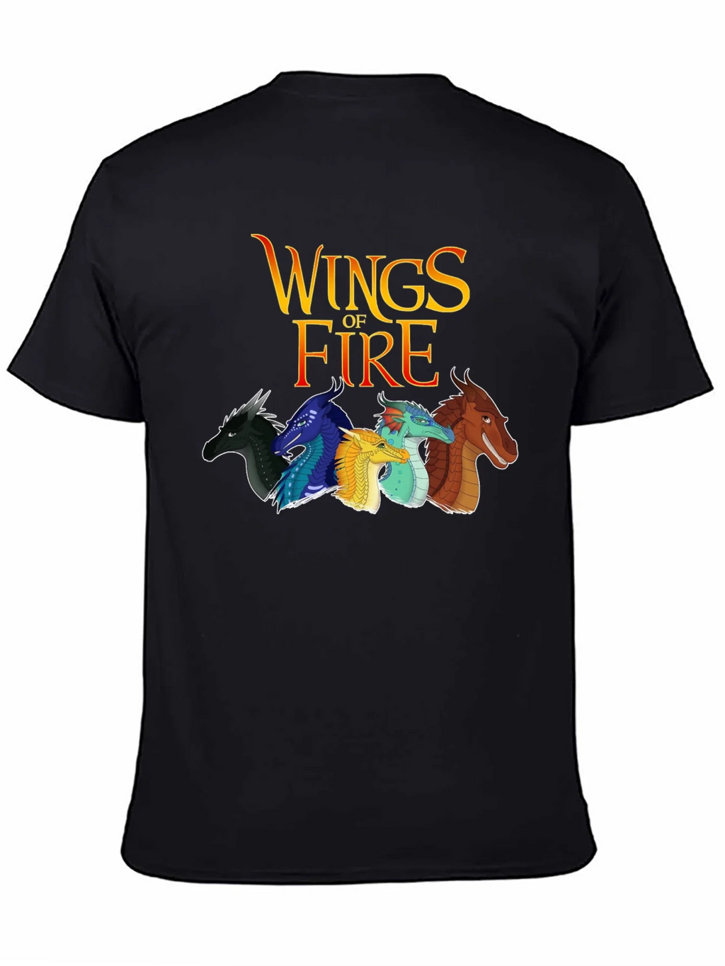 Wings of Fire Graphic Tee - Black Cotton Blend product image 4