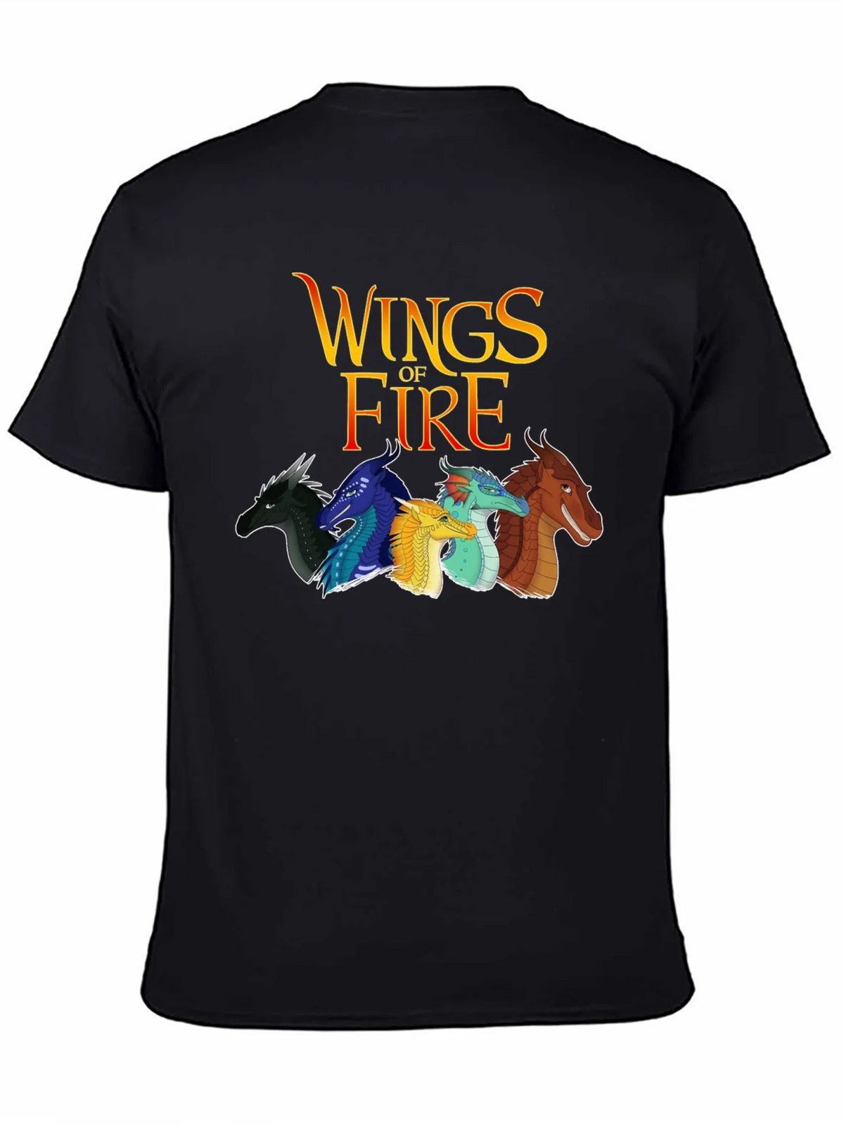 Wings of Fire Graphic Tee - Black Cotton Blend product image 4