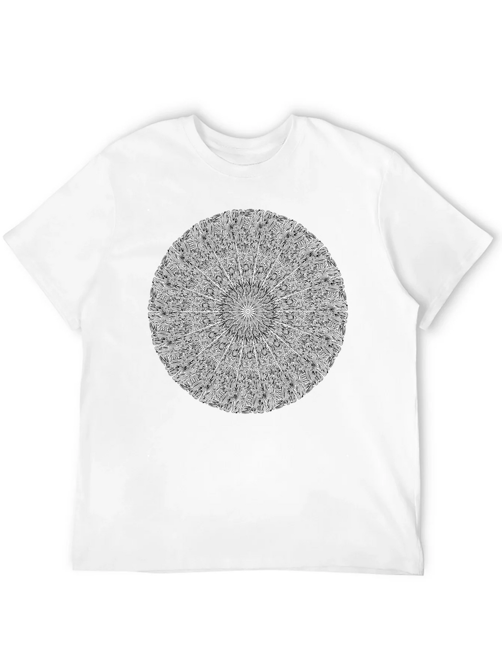 Black Mandala Graphic Tee - Stylish Crew Neck product image 11