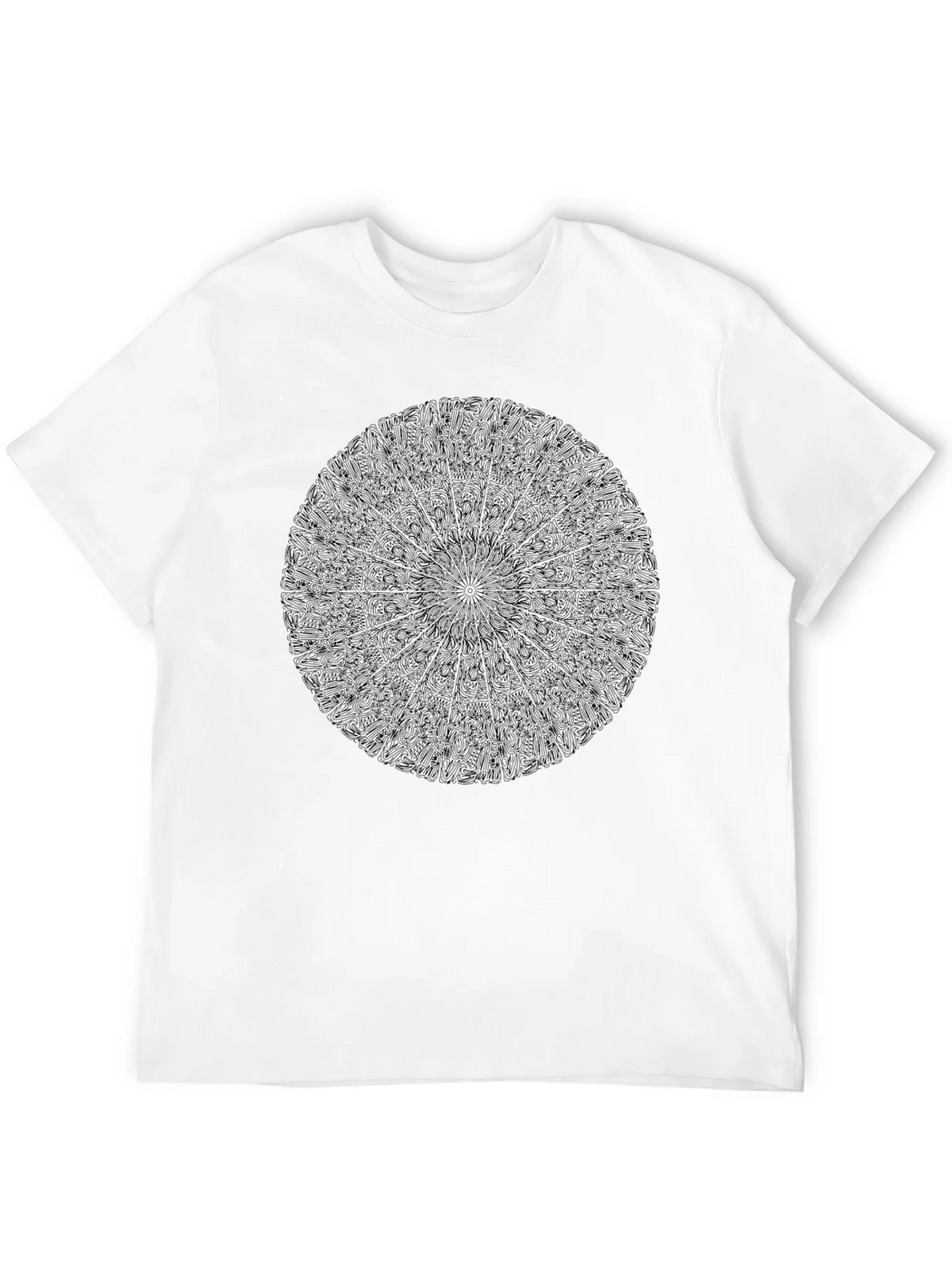 Black Mandala Graphic Tee - Stylish Crew Neck product image 11