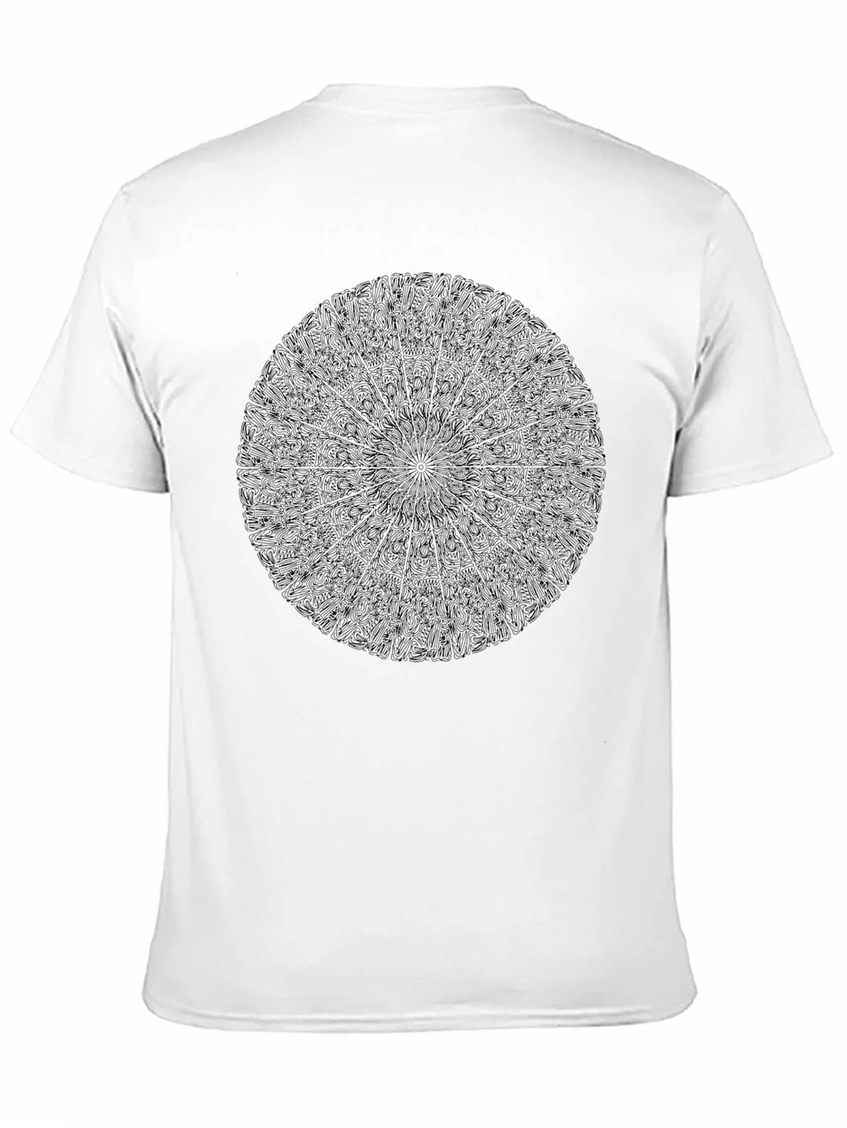 Black Mandala Graphic Tee - Stylish Crew Neck product image 10