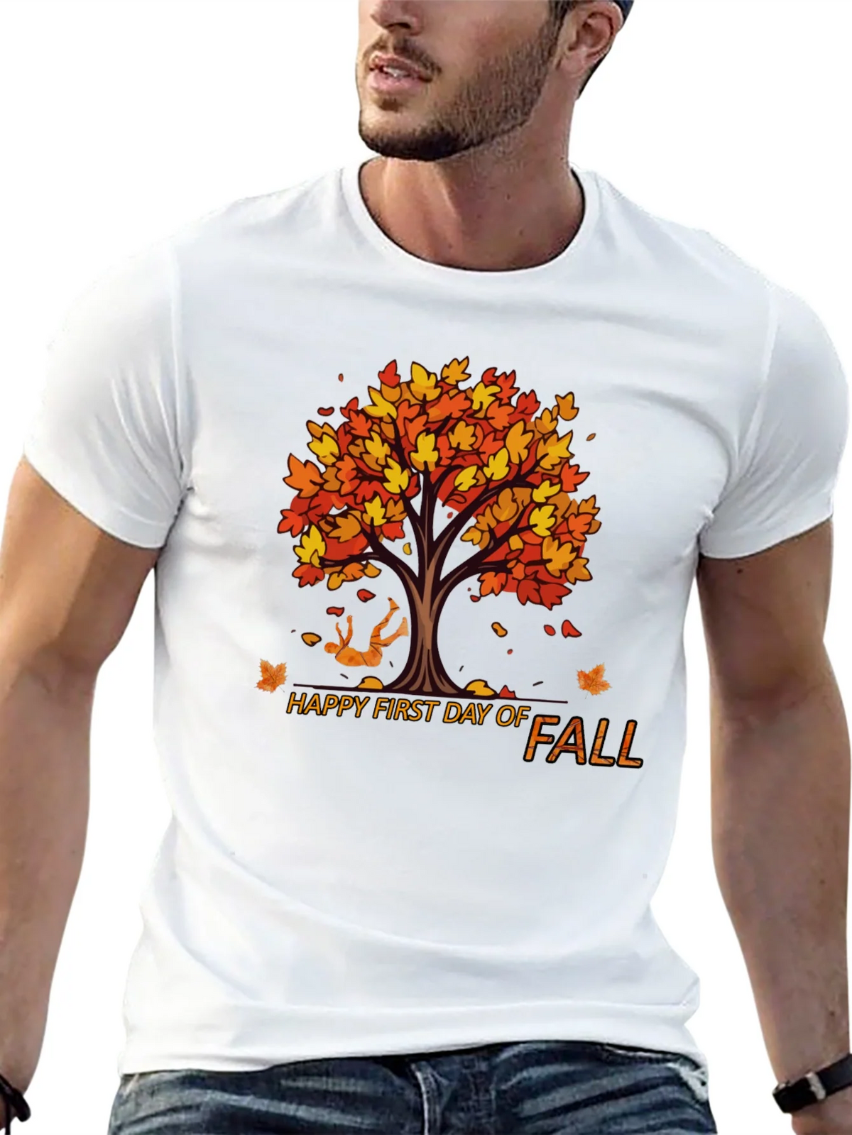 Happy First Day of Fall Black T-Shirt product image 12