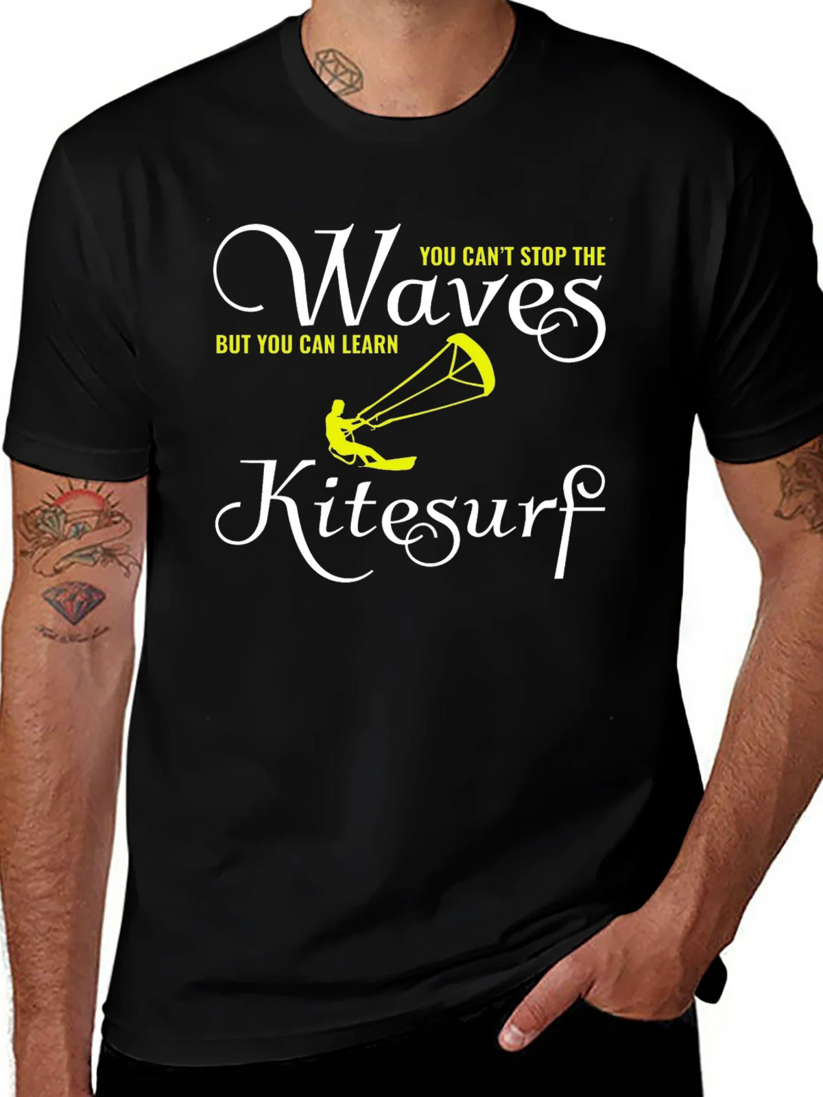 Kitesurf Waves Graphic Tee - Learn to Ride! product image 1