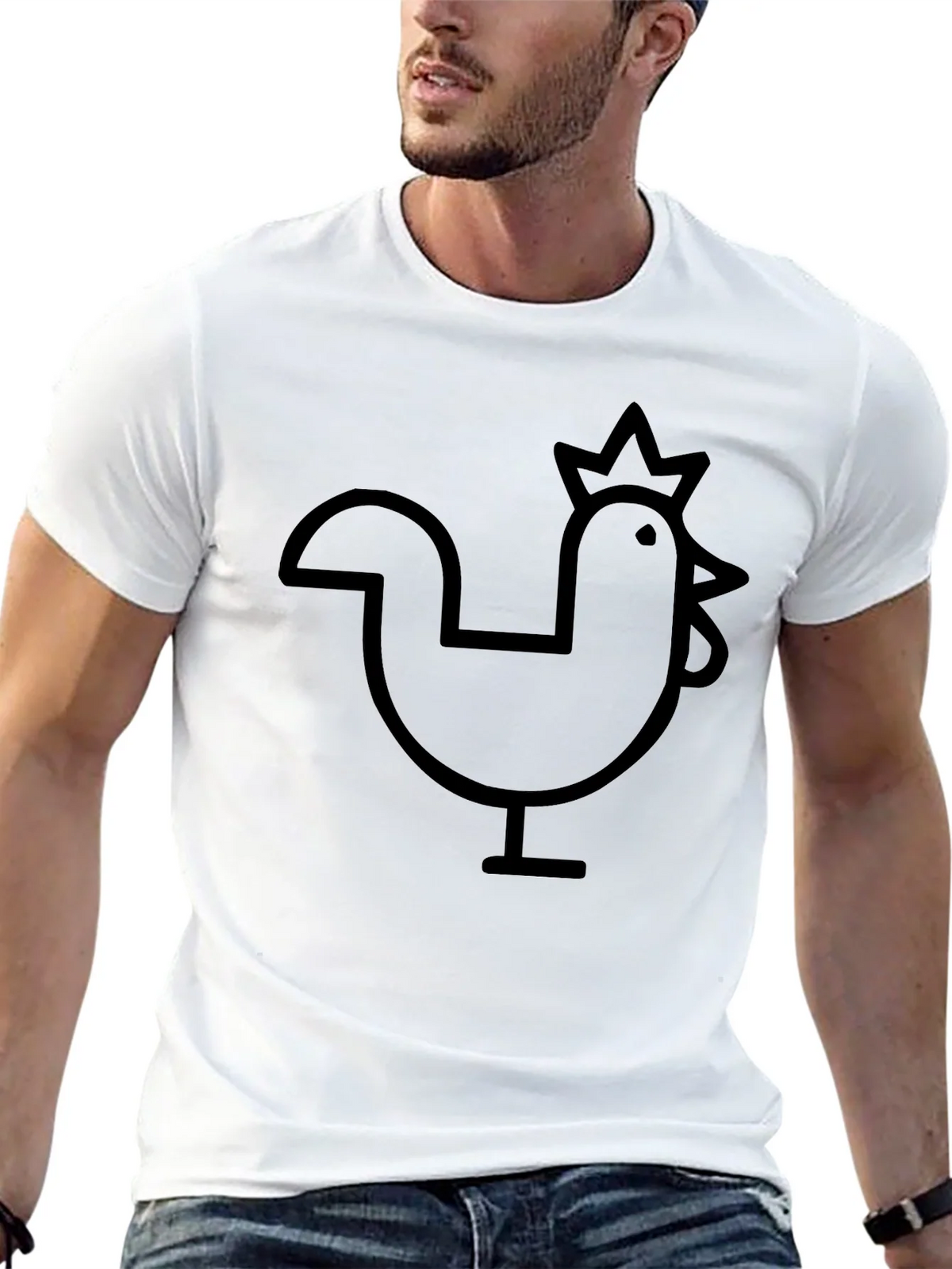 Black Chicken Graphic Tee - Casual Comfort product image 12