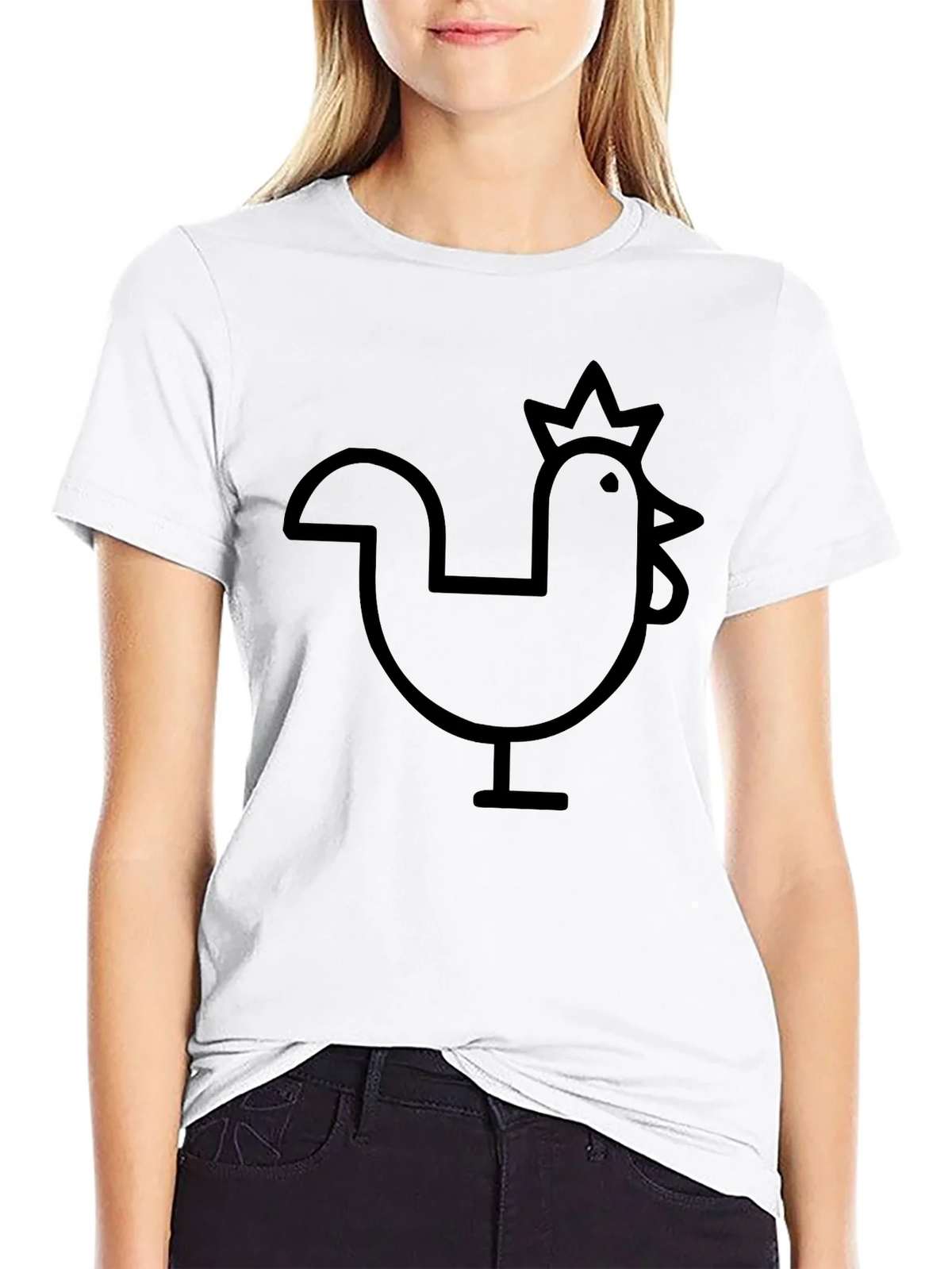 Black Chicken Graphic Tee - Casual Comfort product image 8