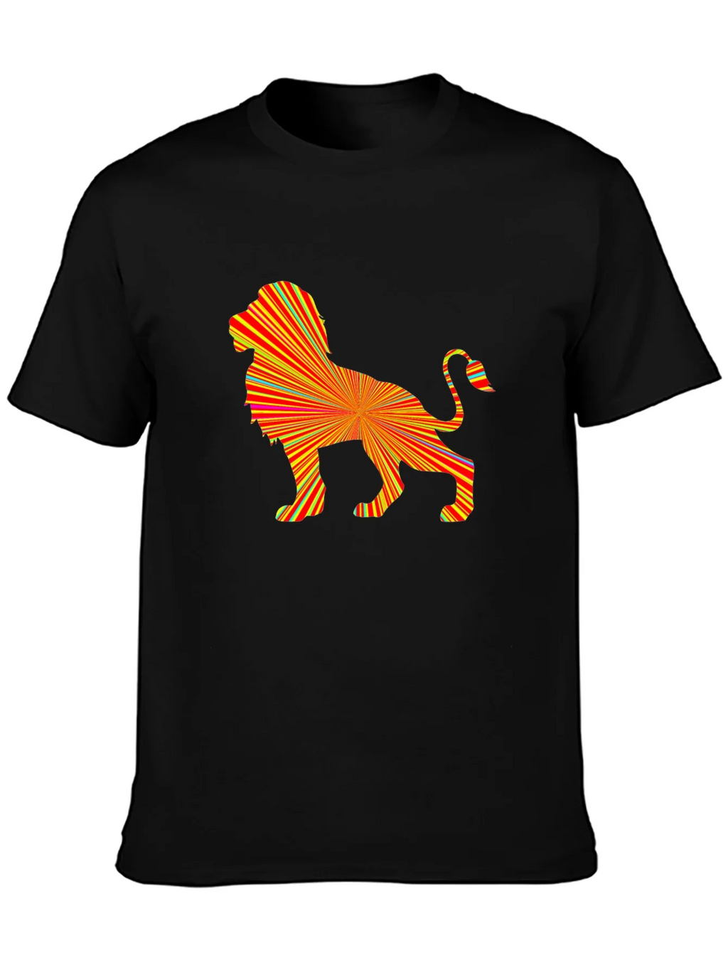Abstract Lion Graphic Tee - Bold & Stylish product image 3