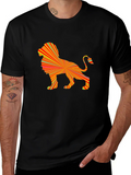 Abstract Lion Graphic Tee - Bold & Stylish product image 1