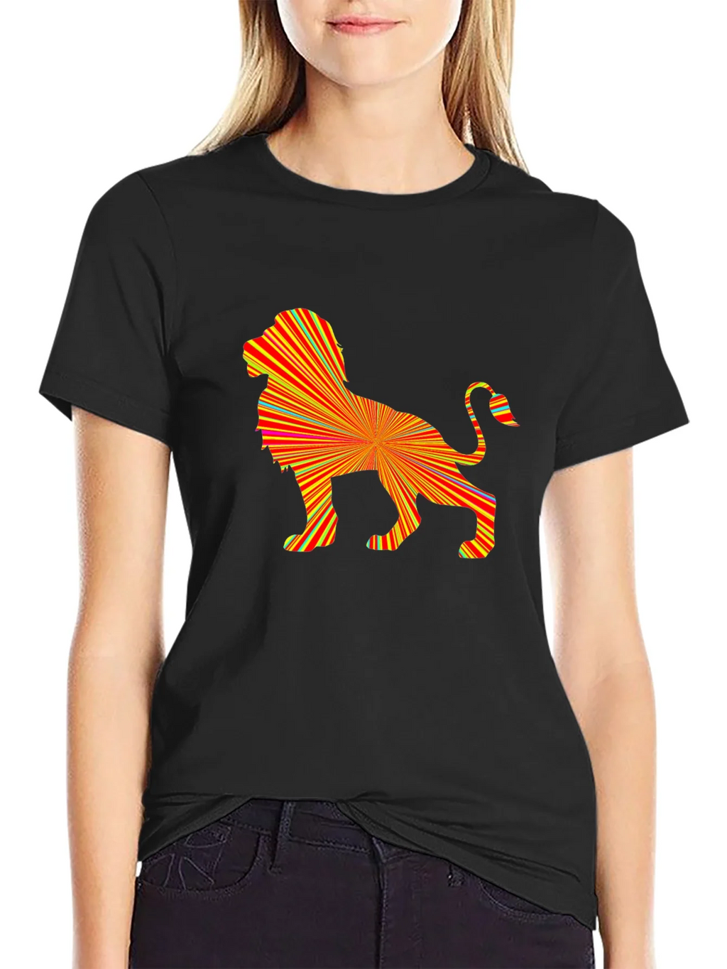 Abstract Lion Graphic Tee - Bold & Stylish product image 2