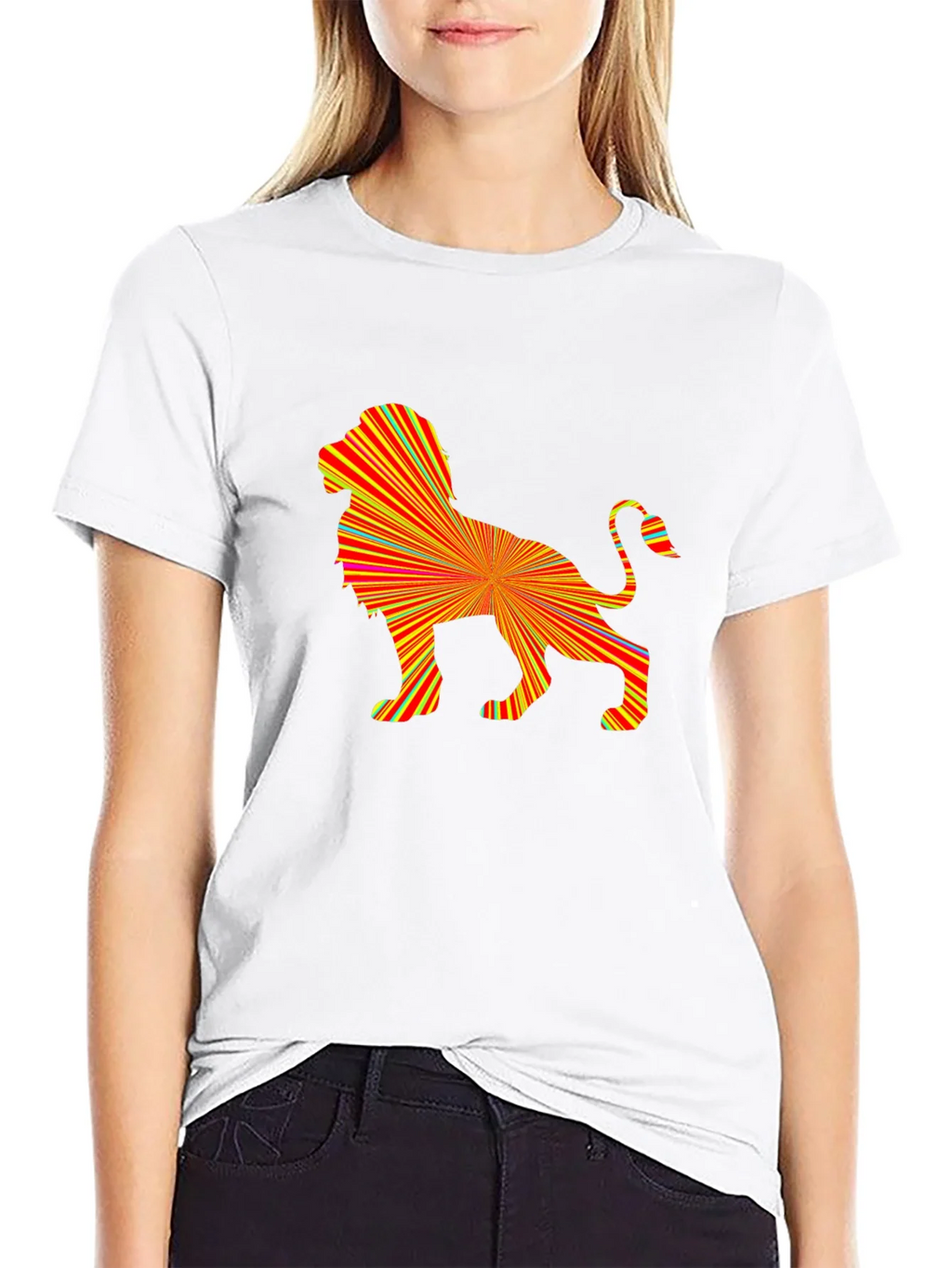 Abstract Lion Graphic Tee - Bold & Stylish product image 8