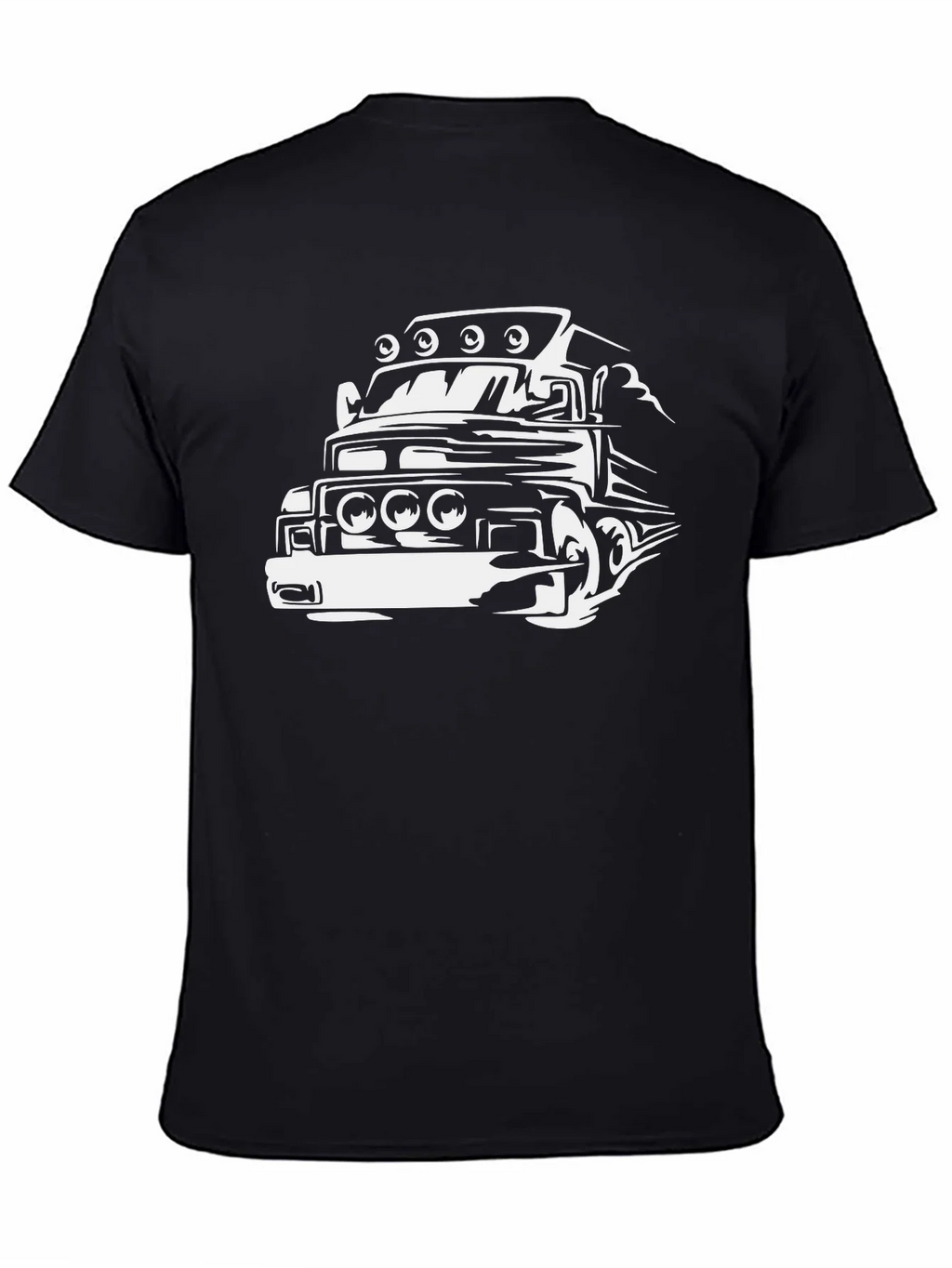 Truck Graphic Tee - Bold Black Cotton Blend product image 4