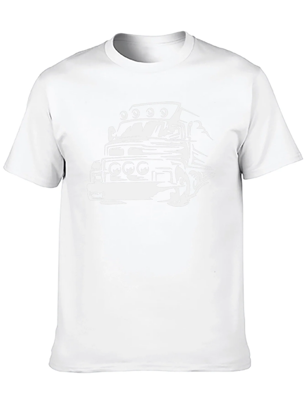 Truck Graphic Tee - Bold Black Cotton Blend product image 9