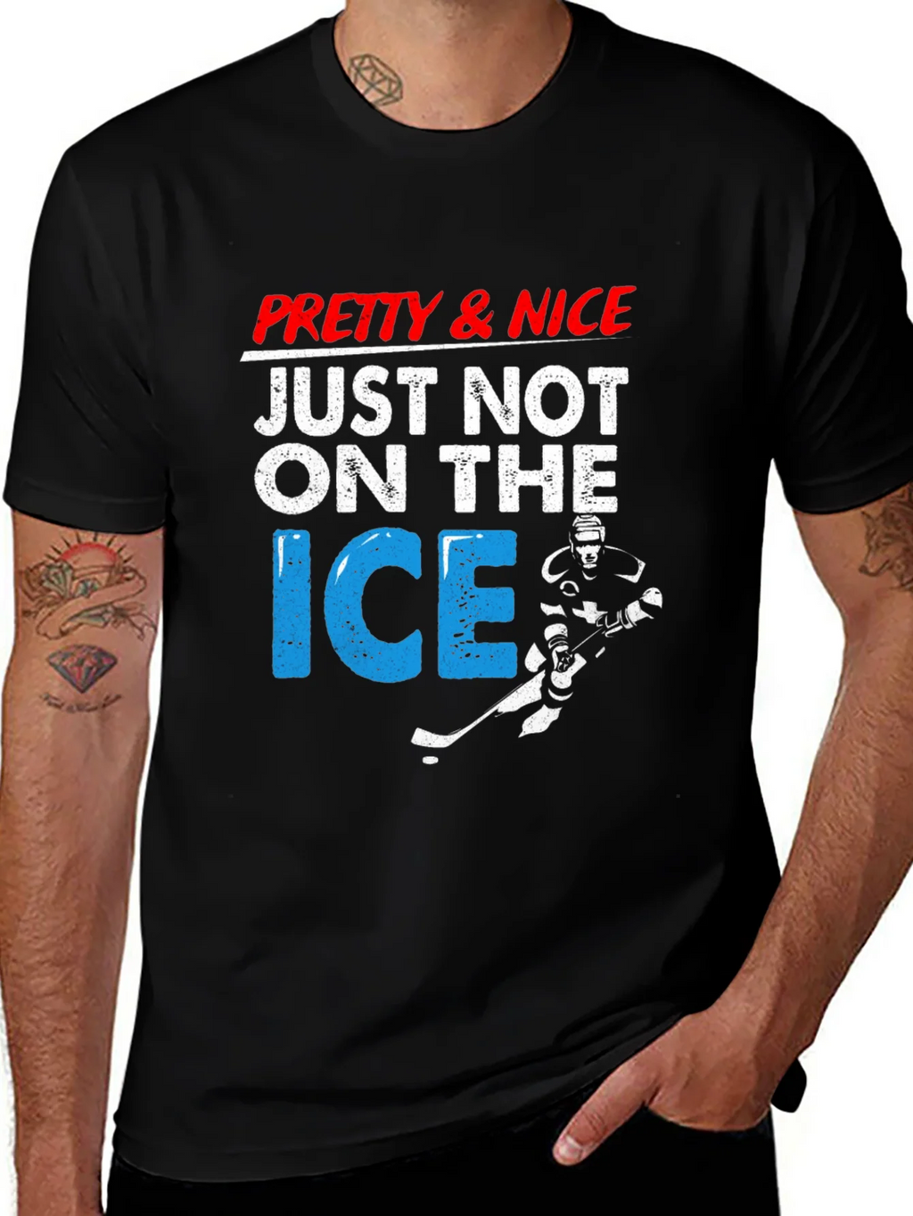 Pretty & Nice Just Not On The Ice Hockey T-Shirt product image 1