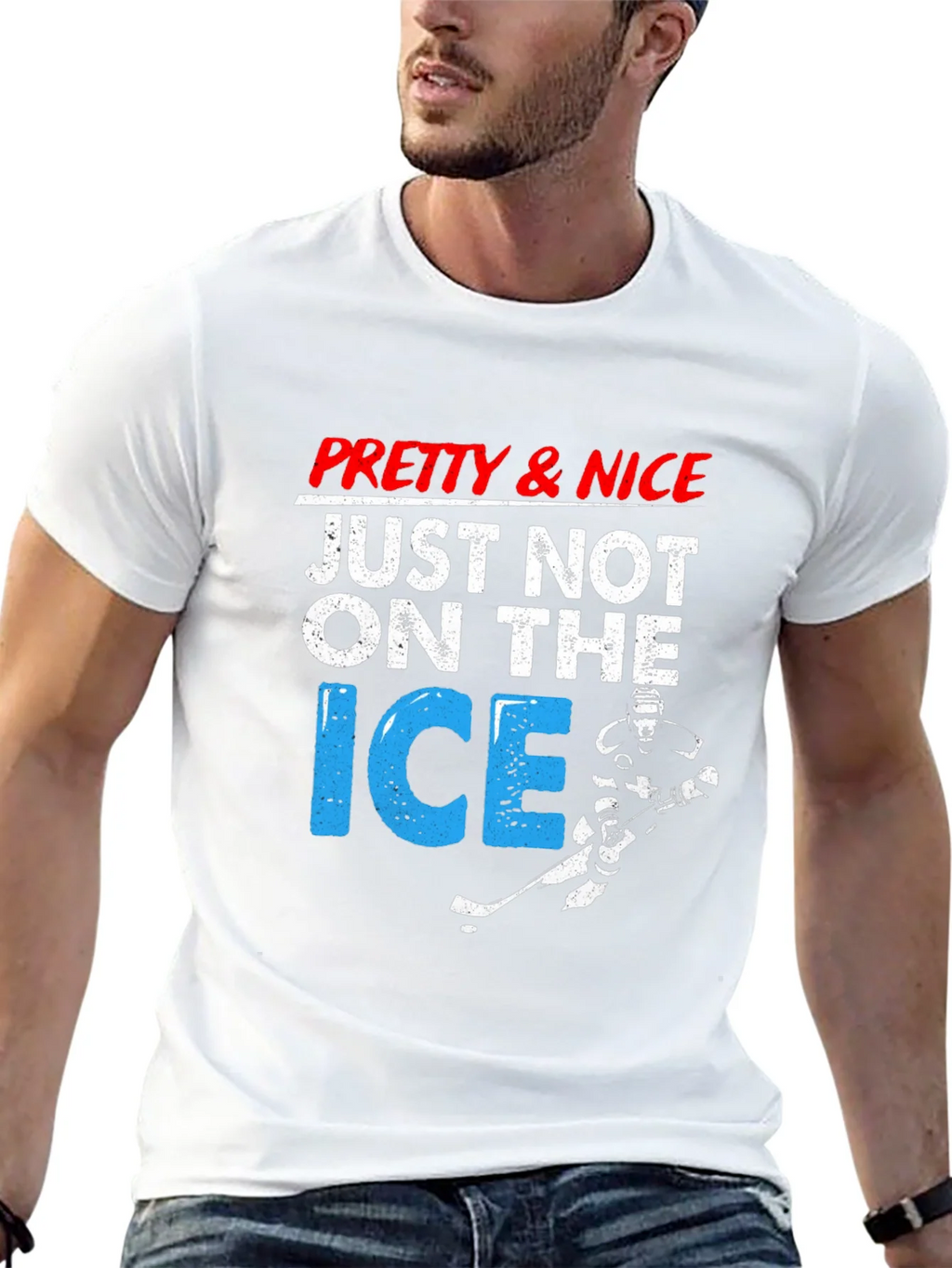 Pretty & Nice Just Not On The Ice Hockey T-Shirt product image 12